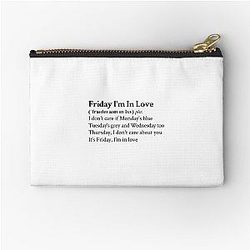 Friday I'm In Love by The Cure Zipper Pouch