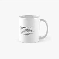 Friday I'm In Love by The Cure Classic Mug