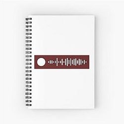 Plainsong The Cure - Spotify Code Spiral Notebook