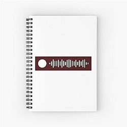 Lullaby The Cure - Spotify Code Spiral Notebook