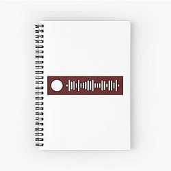 Closedown The Cure - Spotify Code Spiral Notebook