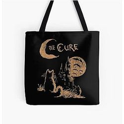 The Cure Cat Moon T-Shirt All Over Print Tote Bag