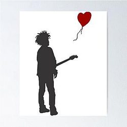 ROBERT THE CURE SMITH X BANKSY Poster