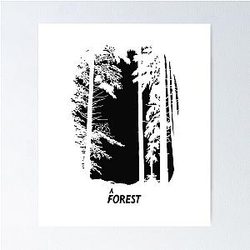 The Cure A Forest reverse Poster