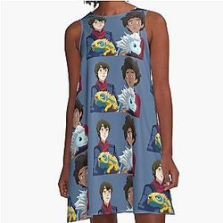The Dragon Prince Ezran and Callum with Zym A-Line Dress