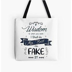 Lujanne If Wisdom is what you seek The Dragon Prince All Over Tote Bag