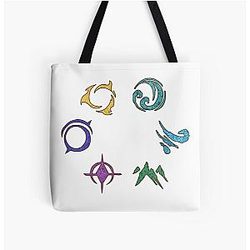 Six Primal Sources - The Dragon Prince Tote Bag