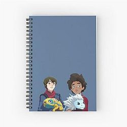 The Dragon Prince Ezran and Callum with Bait Spiral Notebook