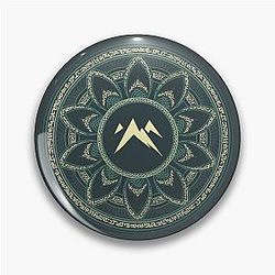 The Dragon Prince Earth Rune Magic Circle Pin