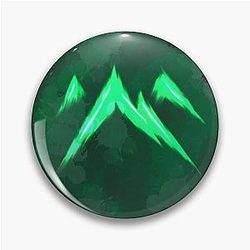The Dragon Prince - Earth Rune Watercolor Pin