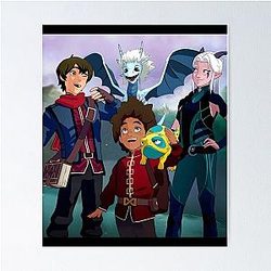 Rayla Ezran and Callum The Dragon Prince Poster