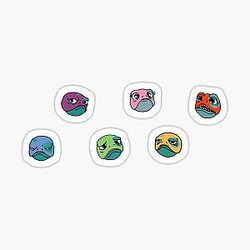 Many Faces of BAIT The Dragon Prince Pattern Sticker
