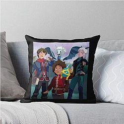 Rayla Ezran Zym Callum-The Dragon Prince classique Throw Pillow
