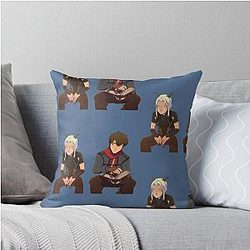 The Dragon Prince Rayla and Callum Throw Pillow