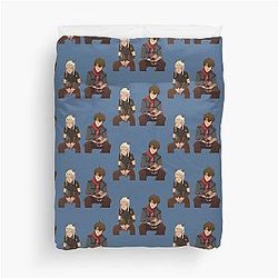 The Dragon Prince Shy Rayla and Callum Duvet Cover