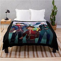 Rayla, Ezran, Zym, Callum - The Dragon PrinceThrow Blanket