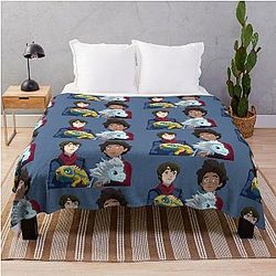 The Dragon Prince Ezran and Callum with Zym Throw Blanket
