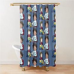 The Dragon Prince Ezran and Callum with Bait and Zym Shower Curtain