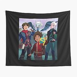 Rayla, Ezran, Zym, Callum-The Dragon Prince Tapestry