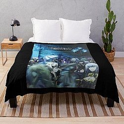 The Eminence in Shadow in Crowd Throw Blanket RB0104