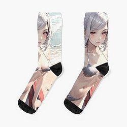 Alexia Midgar: Summer Radiance in "The Eminence in Shadow" Socks RB0104