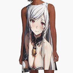 Alexia Midgar: The Heartbeat of Adventure in "The Eminence in Shadow" A-Line Dress RB0104