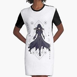 Shadow シャドウ | The Eminence in Shadow Graphic T-Shirt Dress RB0104