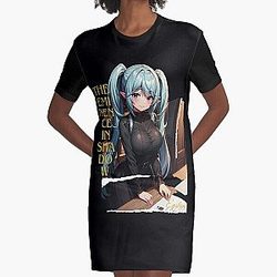 the eminence in shadow , epsilon, anime arth Graphic T-Shirt Dress RB0104