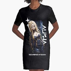  the eminence in shadow , alfa , anime arth Graphic T-Shirt Dress RB0104