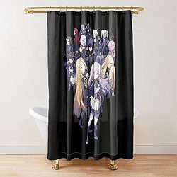 Protagonists of The Eminence in Shadow Shower Curtain RB0104