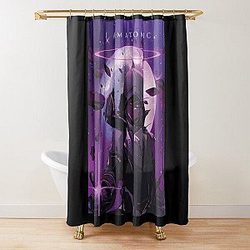 I AM ATOMIC Purple Theme - The Eminence in Shadow Cid Shower Curtain RB0104