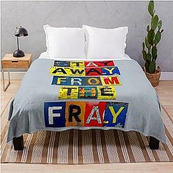 Stay Away From the Fray Graphic Throw Blanket