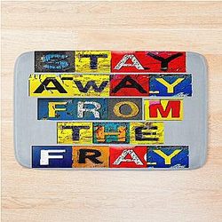 Stay Away From the Fray Graphic Bath Mat
