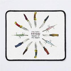 the front bottoms talon of the hawk Mouse Pad