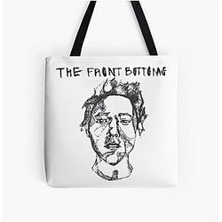 The Front Bottoms Face and Name All Over Print Tote Bag