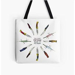 the front bottoms talon of the hawk All Over Print Tote Bag