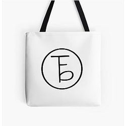 The front bottoms All Over Print Tote Bag