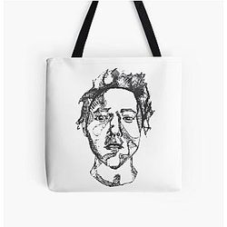The Front Bottoms Face All Over Print Tote Bag