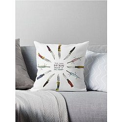 the front bottoms talon of the hawk Throw Pillow