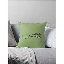 The front bottoms twin size mattress    Throw Pillow