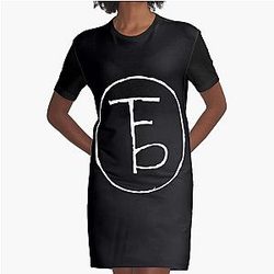 TFB 08The Front to Rear Rock  Graphic T-Shirt Dress