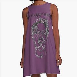 The Front Bottoms Face and Name   	 A-Line Dress