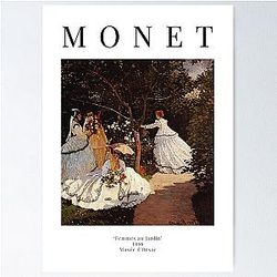 Claude Monet - Women in the Garden - Exhibition Poster Poster