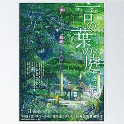 The garden of words Poster