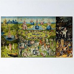 The Garden of Earthly Delights by Hieronymus Bosch Poster