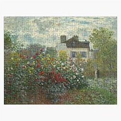 Claude Monet  A Corner of the Garden with Dahlias Jigsaw Puzzle