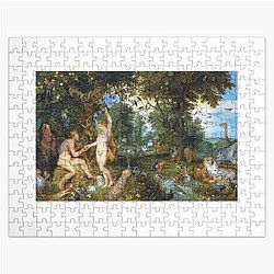 The garden of Eden with the fall of man, by Jan Brueghel de Oude & Peter Paul Rubens. Jigsaw Puzzle