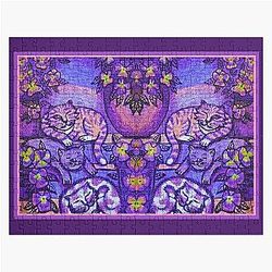 Cats Asleep in the Garden Jigsaw Puzzle
