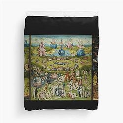 The Garden of Earthly Delights by Hieronymus Bosch (1480-1505) Duvet Cover