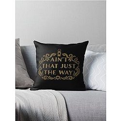 ain't that just the way, over the garden wall, pumpkin, lantern Throw Pillow